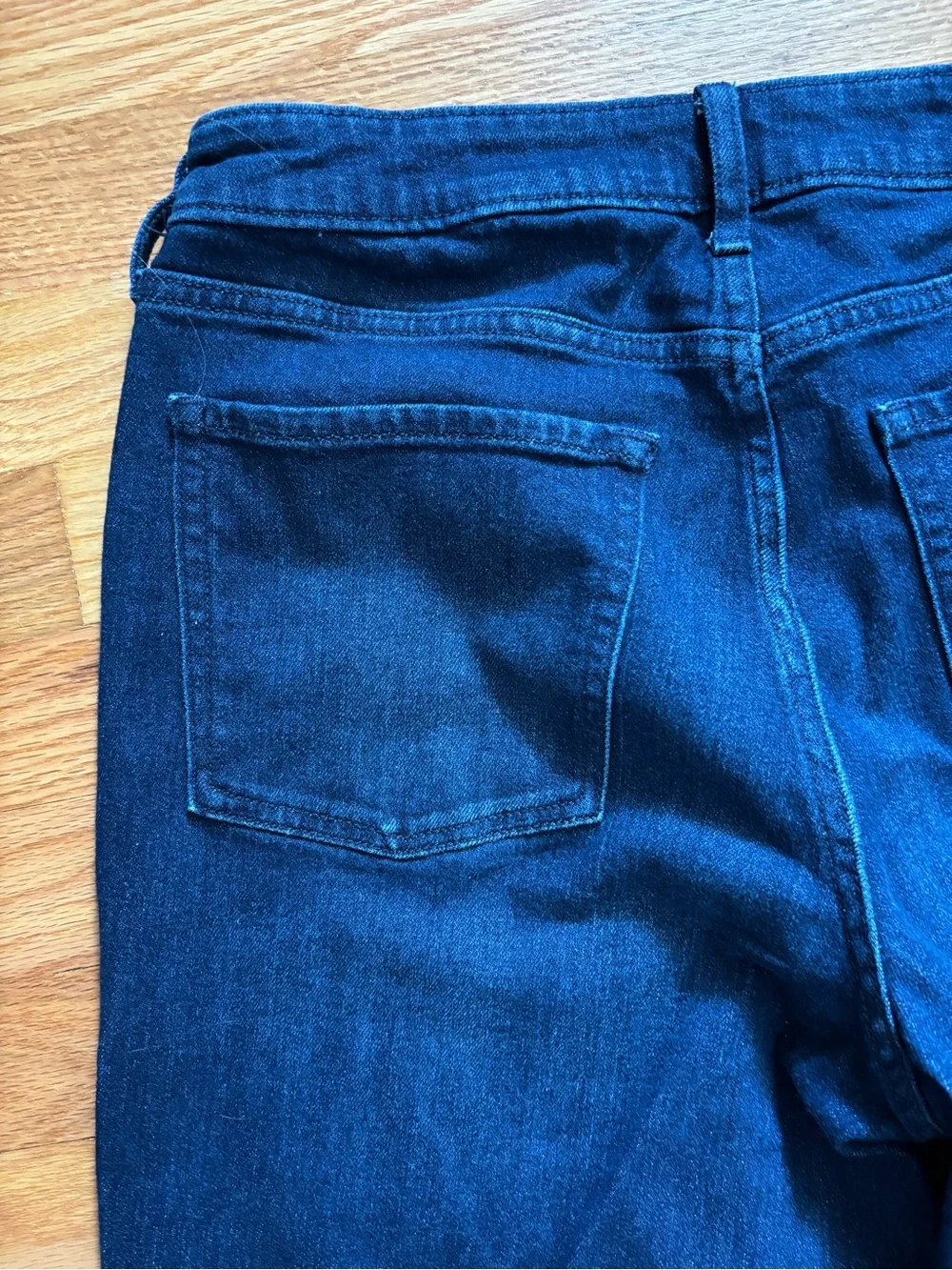 Old Navy Women's Dark Blue Wide-Leg, High Waist Jeans